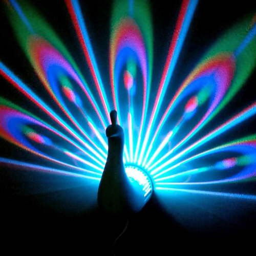 🦚 Veilleuses Murales Paon LED – Éclairez avec Élégance ! 🌈