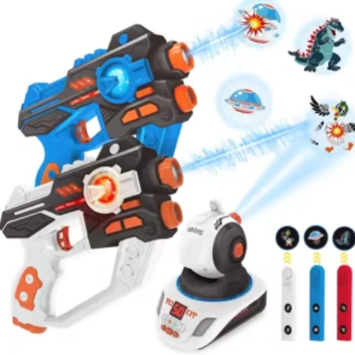 🔫 Laser Game 2 Joueurs avec Projecteur Vidéo – Fun Garanti pour Toute la Famille !