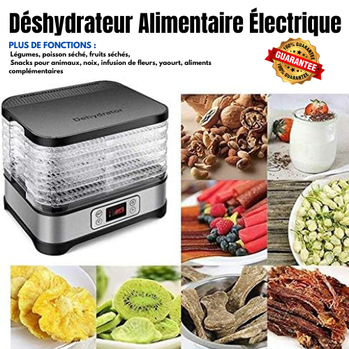 Déshydrateur Alimentaire Électrique – Des snacks sains, faits maison 🥭🍓
