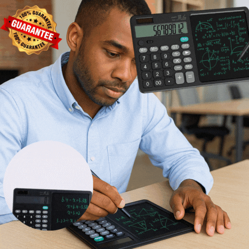 Calculatrice Scientifique 2-en-1 avec Ardoise LCD ✍️✨