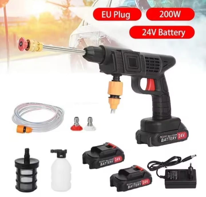 Pistolet pour lavage des voitures à haute pression sans fil (Avec 2 BATTERIES🔋🎁)