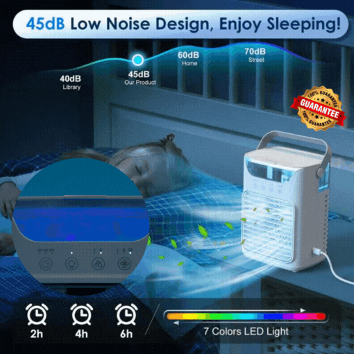 Refroidisseur d’Air Compact avec Éclairage Ambiance ❄️✨